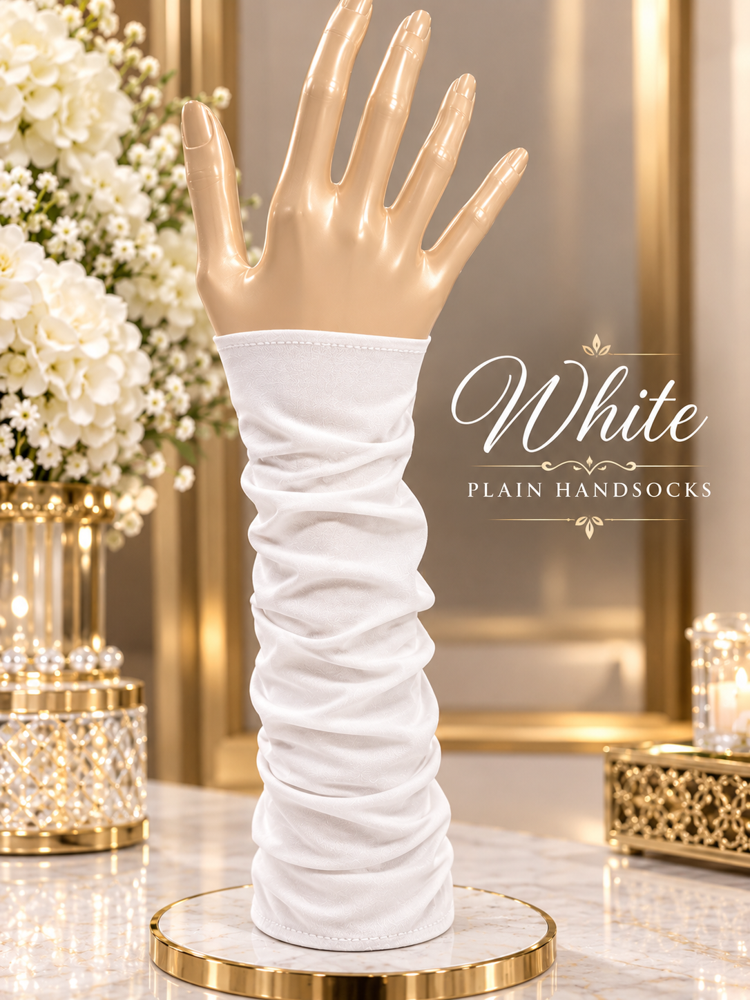 Everyday Elegance Hand socks (WHITE)