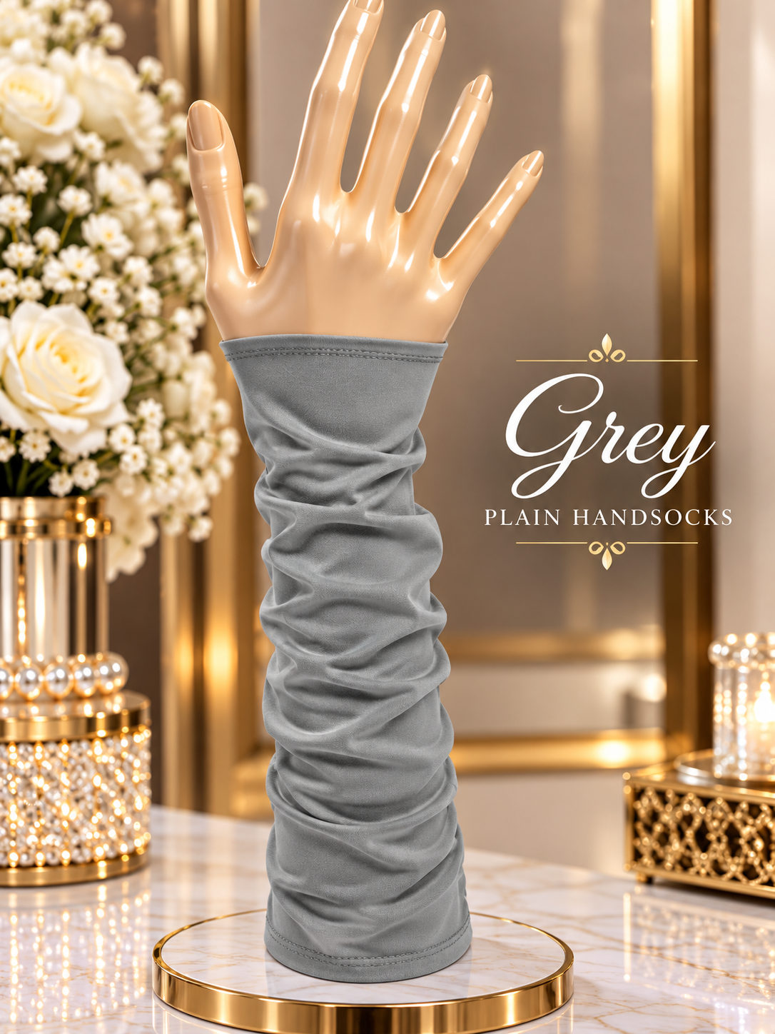Everyday Elegance Hand socks (GREY)